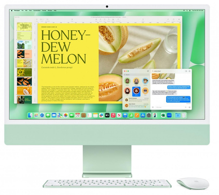iMac 24 cale: M4 10/10, 24GB, 512GB SSD - Zielony