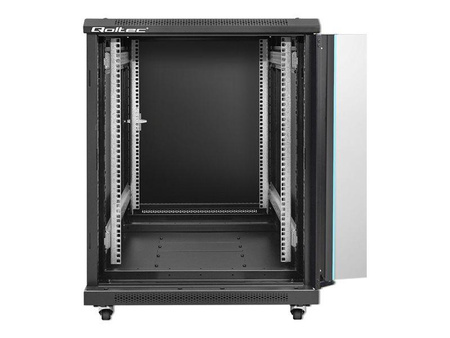 QOLTEC 54518 Szafa RACK 19cali / 15U / 600 x 600 x 855 / Stalowa obudowa