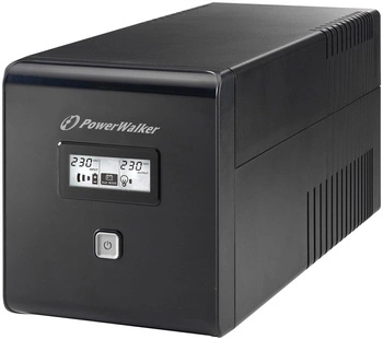 Zasilacz awaryjny UPS Power Walker Line-Interactive 1000VA 2xSCHUKO+2xIEC RJ USB LCD