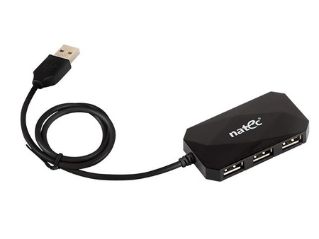 Hub USB 4-porty LOCUST USB 2.0 Czarny 