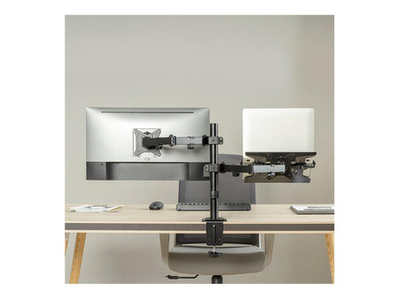 LOGILINK BP0175 Dual monitor mount 17-32inch monitors and 10-15.6inch notebooks/tablets
