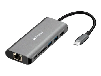 SANDBERG 136-18 Sandberg Stacja dokująca USB-C - HDMI+LAN+SD+USB, 61W