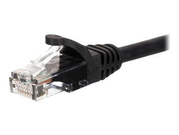 NETRACK BZPAT025UK Netrack patchcord RJ45, osłonka zalewana, kat 5e UTP, 0.25m czarny