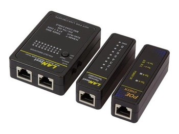LOGILINK WZ0015P Tester kabli sieciowych z jednostką zdalną i PoE