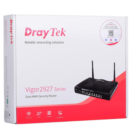 DRAYTEK Vigor2927ax 802.11ax 2x Dual-Band Wlan Router 1xWAN 5xLAN