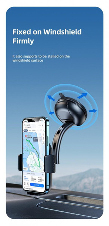 Uchwyt na kokpit lub do szyby US-ZJ063 Czarny