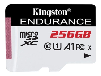 KINGSTON 256GB microSDXC Endurance 95R/45W C10 A1 UHS-I Card Only