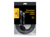 GEMBIRD CC-PPVGA-10-B Gembird kabel monitorowy HQ SVGA D-sub 15m/15m, ferryt, ekran 3m czarny