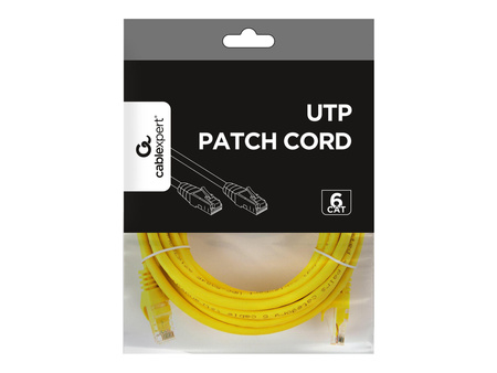 GEMBIRD patchcord kat 6 zalewane końcówki 5m żółty