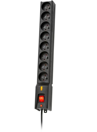 Listwa zasilająca Lestar LXA 816 8 gniazd 5m czarna