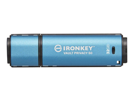 KINGSTON 32GB IronKey Vault Privacy 50 USB AES-256 Encrypted FIPS 197