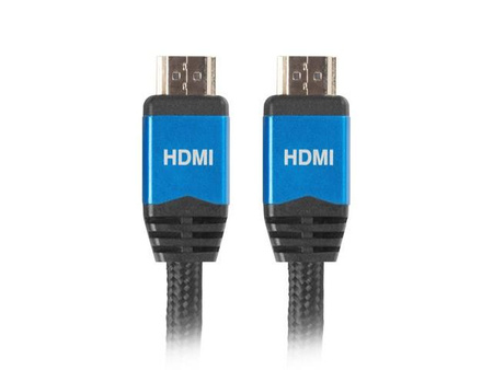 Kabel Lanberg Premium CA-HDMI-20CU-0018-BL (HDMI M - HDMI M; 1,8m; kolor czarny)