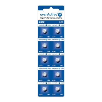 Bateria alkaliczna mini everActive AG0 G0 LR521 LR63 - blister 10 sztuk