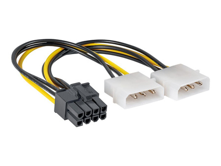 AKYGA Adapter 2x Molex m / PCI-Express f 8-pin AK-CA-29