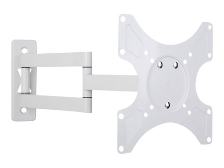 TECHLY Uchwyt ścienny do TV LCD/LED/PDP dwuprzegubowy 19-37 25 kg VESA biały