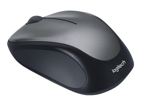 LOGITECH M235 Mouse right-handed optical wireless 2.4 GHz USB wireless receiver grey