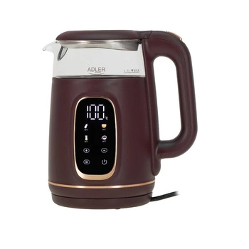 Czajnik elektryczny szklany Adler AD 1305 burgundy gold