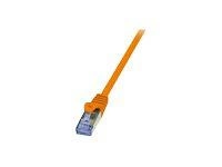 LOGILINK CQ3038S LOGILINK Patchcord Cat.6A 10G S/FTP PIMF PrimeLine 1m pomarańczowy