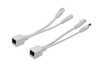 Zestaw pasywnych kabli PoE FastEthernet 10/100Mbps DC 5.5mm/2.1mm
