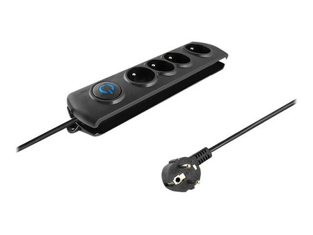 QOLTEC 50104 Qoltec Listwa antyprzepięciowa 4 gniazda 1.5m