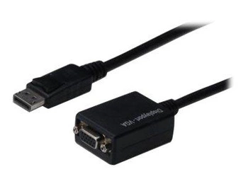 ASM AK-340410-001-S ASSMANN Kabel adapter Displayport1.1a z zatrzaskiem TypDP/DSUB15M/Ż czarny 0,15m
