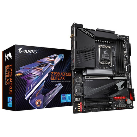 Płyta Gigabyte Z790 AORUS ELITE AX /Z790/DDR5/SATA3/USB3.2/PCIe5.0/WiFi/BT/s.1700/ATX