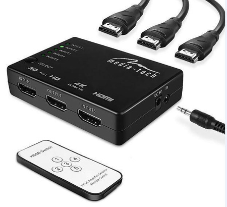 Switch HDMI Media-Tech 5xHDMI Switch 4K MT5207
