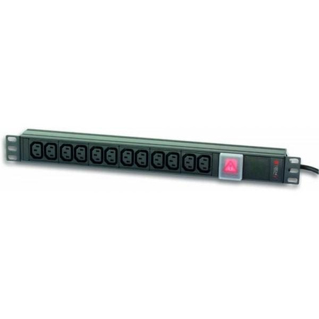 Listwa zasilająca Rack19" do UPS TechlyPro 12 gniazd 2m czarna