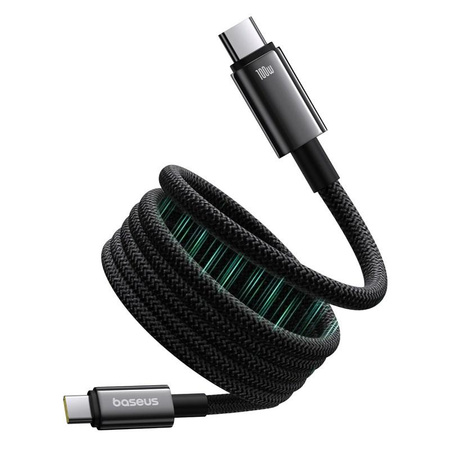 Kabel Baseus Tungsten magnetyczny USB C-USB C 100W 1m (czarny)
