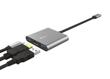 Adapter TRUST DALYX 3-IN-1 USB-C