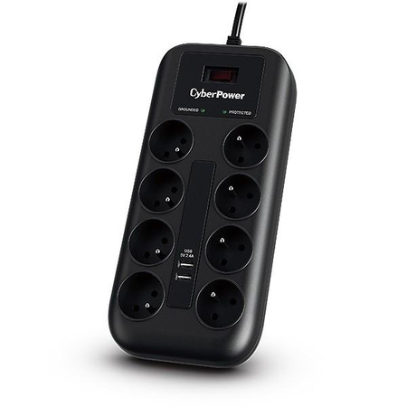 Listwa przepięciowa P0820SUF0-FR 8xFR/2xUSB 