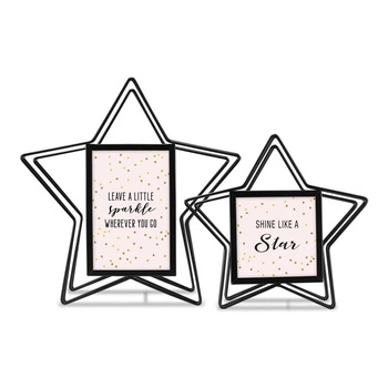 Zestaw 2 ramek 10x10 i 10x15 stella Czarna