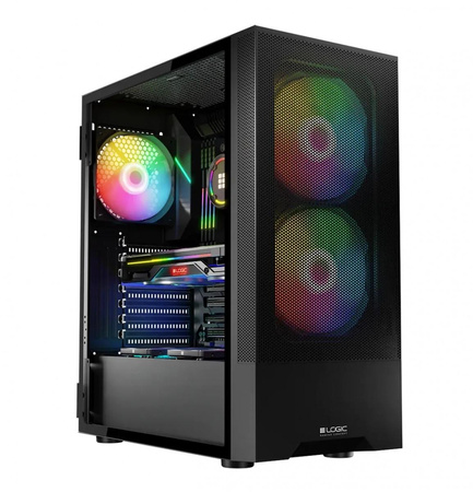 Obudowa komputerowa Arya ARGB USB 3.0 Midi Tower Czarny