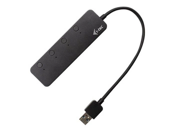 I-TEC USB 3.0 Metal HUB 4 Port with individual On/Off Switches 4x USB 3.0 port with quick charging support BC 1.2