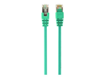GEMBIRD patchcord RJ45 osłonka zalewana kat 5e FTP 2m zielony