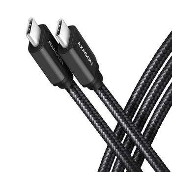 BUCM3-CM15AB Kabel USB-C - USB-C, 1.5m, PD 60W, 3A, ALU, oplot czarny
