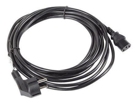 LANBERG CA-C13C-11CC-0050-BK Lanberg kabel zasilający komputerowy VDE CEE 7/7-> C13 5m
