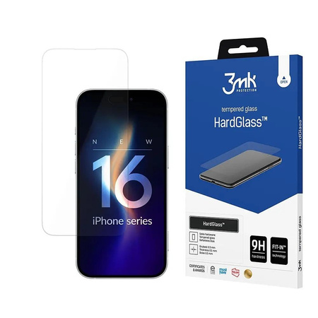 HardGlass iPhone 16 Pro 6,3" szkło hartowane 9H 
