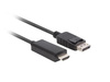 Kabel DisplayPort (M) V1.1 -> HDMI (M) 1.8m czarny 