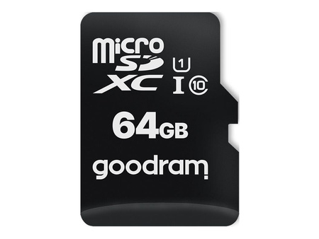 GOODRAM Karta Pamięci Micro SDXC 64GB Class 10 UHS-I + Adapter