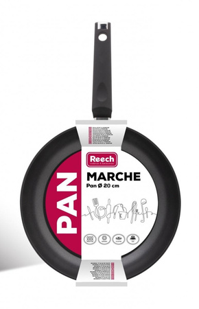 Patelnia aluminiowa z powłoką non-stick LP1001 MARCHE 20cm czarna