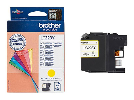BROTHER LC223Y Tusz Brother LC223Y yellow 550str MFC-J4420DW / J4620DW / 25DW / J5320DW