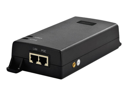 DIGITUS DN-95104 Zasilacz/Adapter PoE + 802.3at max. 48V 60W Gigabit 10/100/1000Mbps aktywny