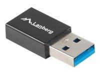 LANBERG AD-UC-UA-01 Lanberg Adapter USB TYPE-C(F)-AM 3.1 Czarny
