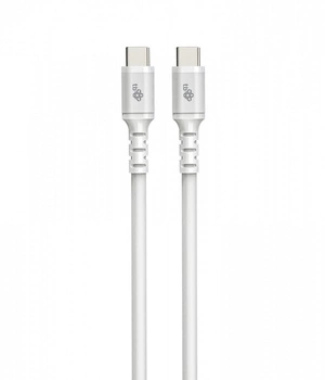 Kabel USB-C - USB-C 2m silikonowy biały