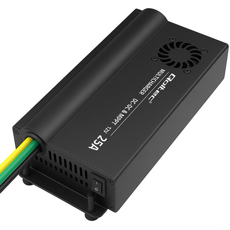 Automatyczna Ładowarka DC-DC 12V z regulatorem MPPT | 25A | LiFePO4 AGM GEL STD