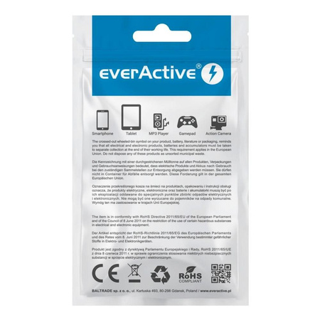 Kabel USB - Lightning everActive CBS-1IB 1m czarny
