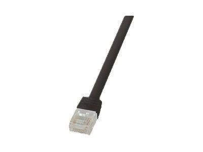 LOGILINK CF2013U LOGILINK - Patchcord Cat.6 U/UTP, dł. 0.25m, płaski SlimLine, czarny