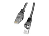 LANBERG PCF6-10CC-0025-BK Lanberg Patchcord RJ45 cat.6 FTP 0.25m czarny