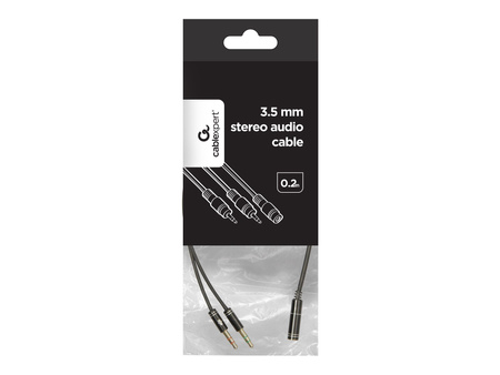 GEMBIRD CCA-418M Gembird adapter słuchawkowy 4Pin Jack F -2x stereo miniJack 3.5mm, metalowe złąc